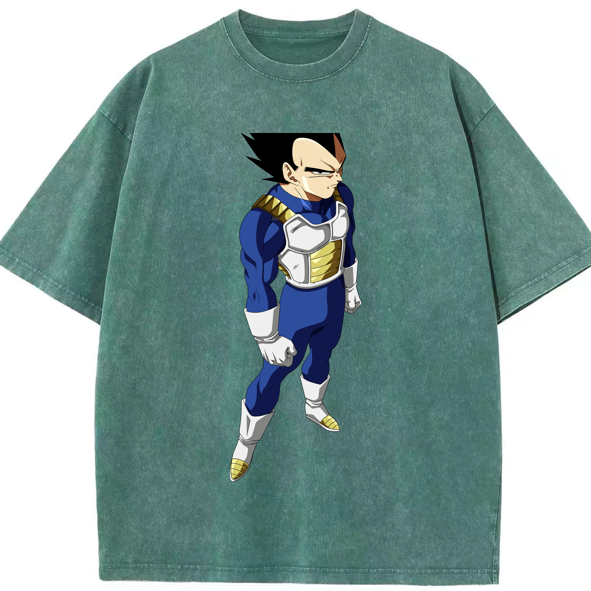（画像用） ドラゴンボール ベジータ四世（Bejīta Yonsei）DRAGON BALL Vegeta IV 綿100% ヴィンテージ風 半袖Tシャツ（フロントプリント）
